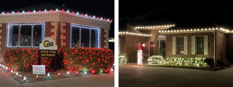 Christmas home lighting examples