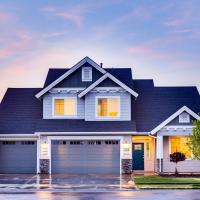 House with Landscape Lighting